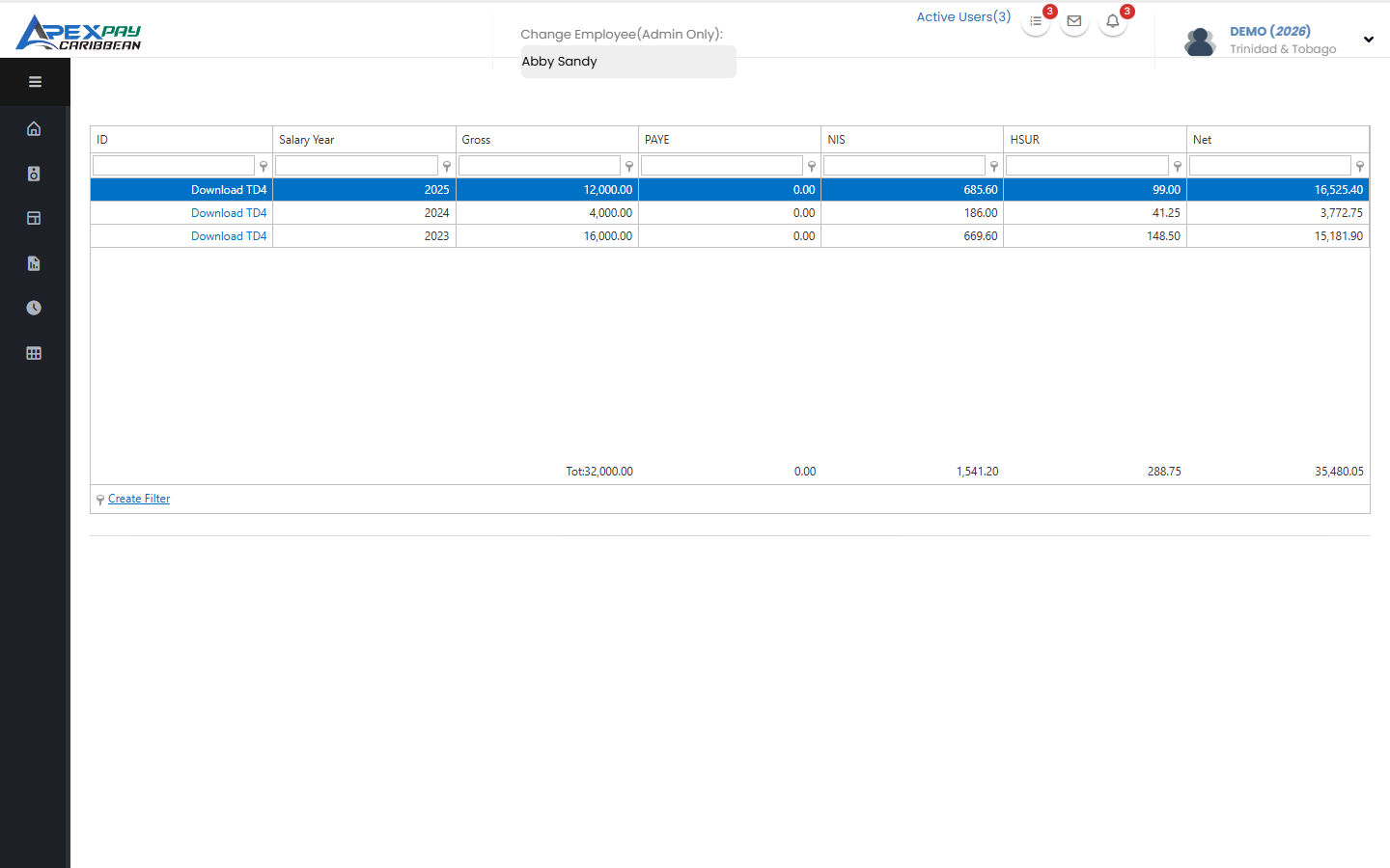 Employee portal TD4 downloads